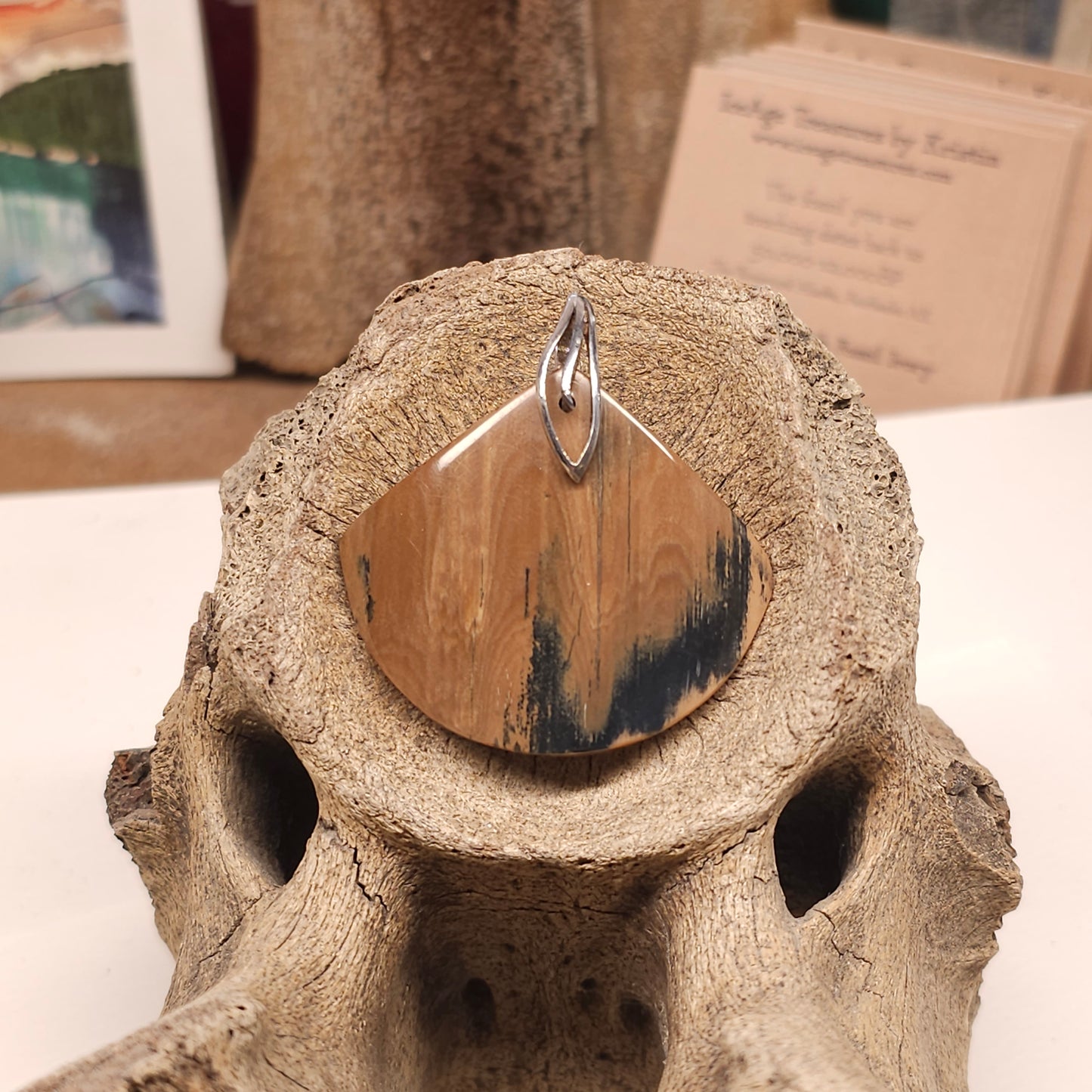 Boneyard Alaska Woolly Mammoth Ivory Bark Pendant