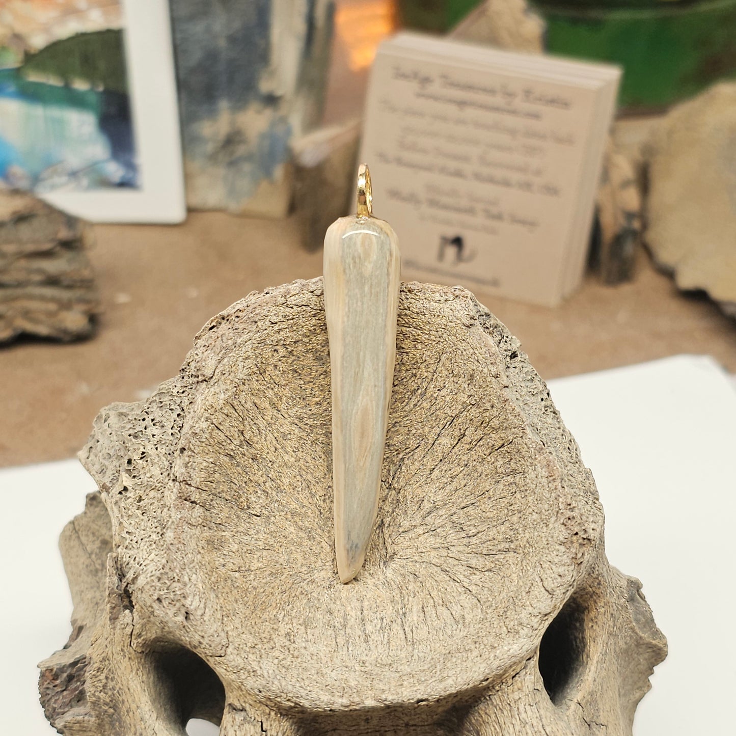 Boneyard Alaska Woolly Mammoth Ivory Reversable Pendant