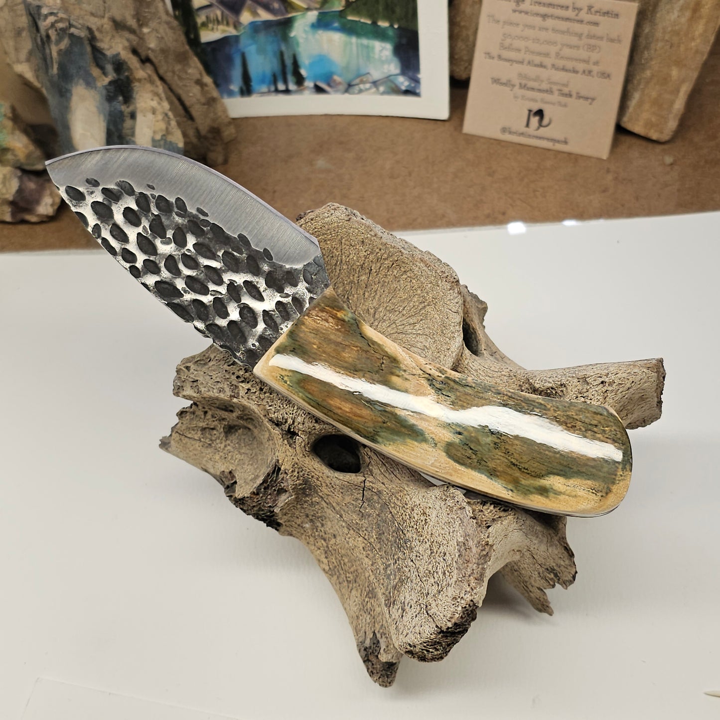 Boneyard Alaska Woolly Mammoth Ivory Fixed Blade Skinner