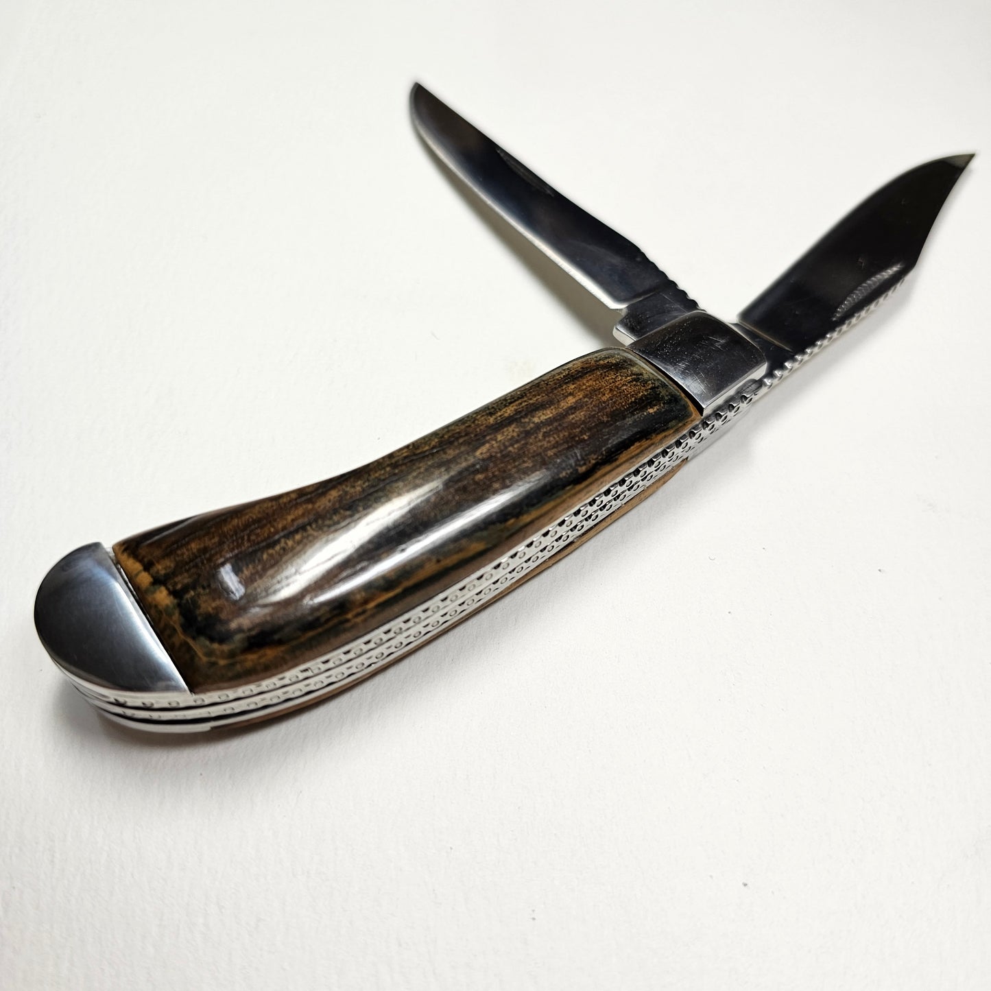 Woolly Mammoth Ivory Grip TRAPPER Pocket Knife