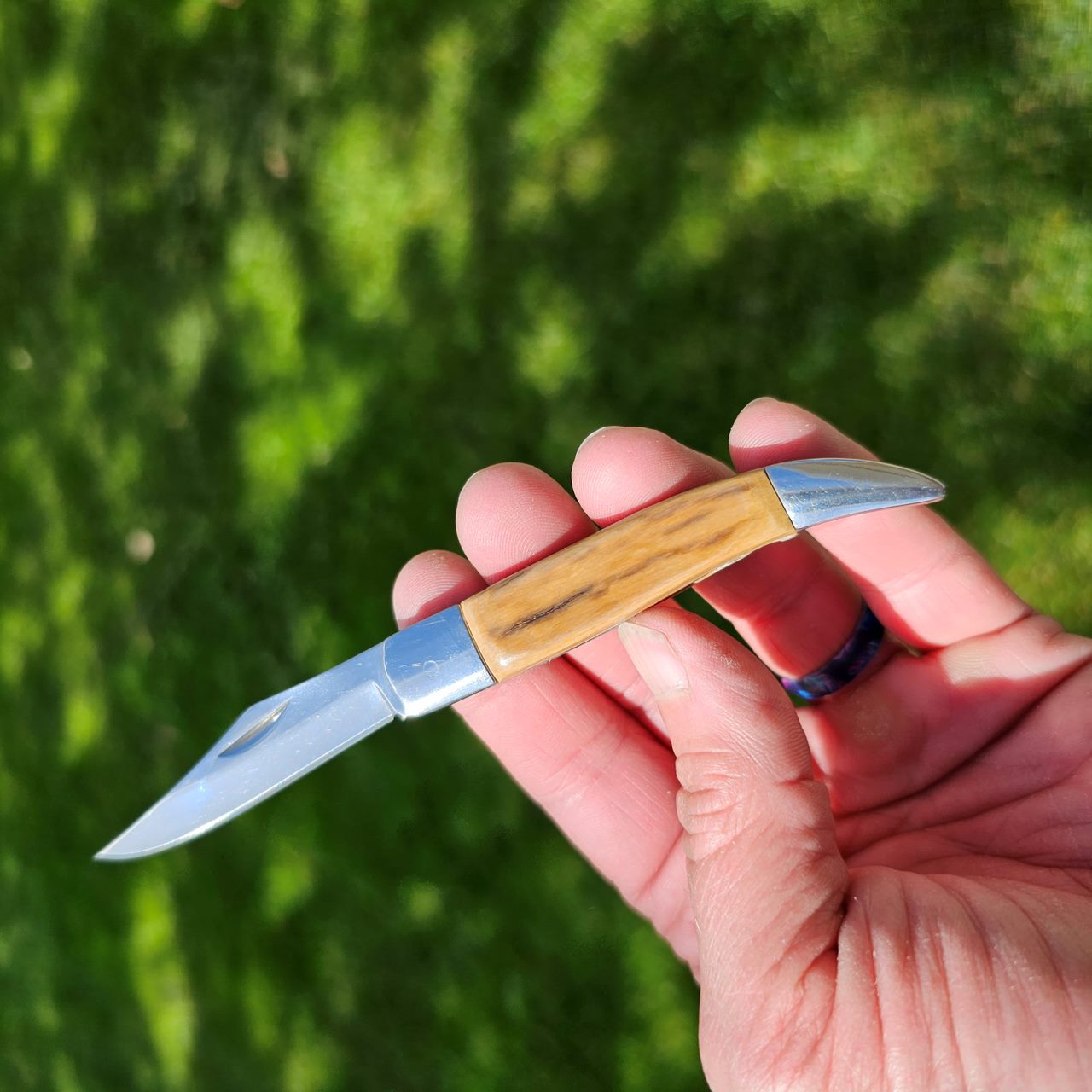 Woolly Mammoth Ivory Grip Texas Toothpick Knife