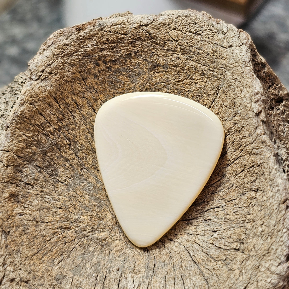 Woolly Mammoth Ivory Guitar Pick IceAge Treasures