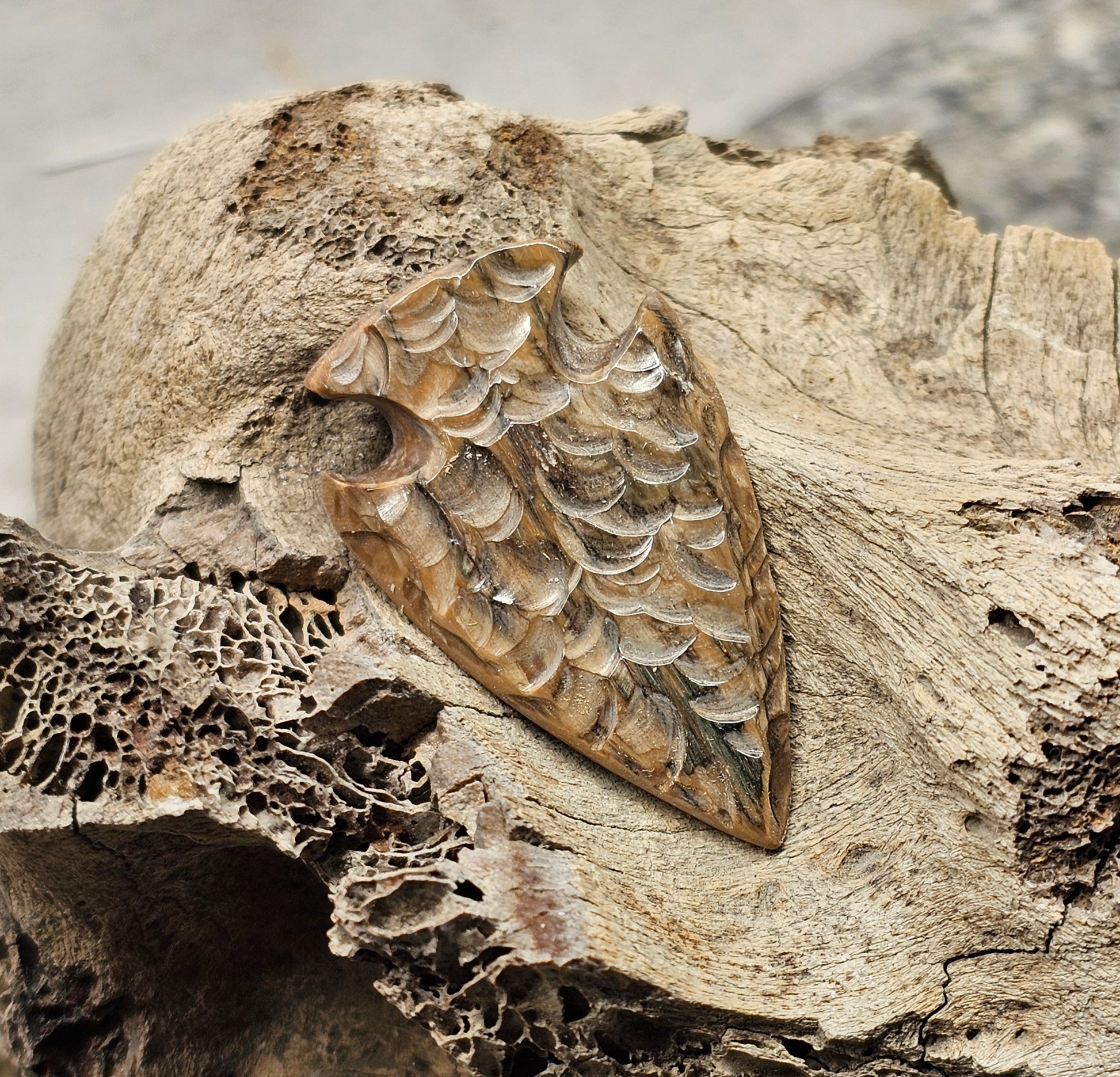 Woolly Mammoth Ivory Arrowhead 