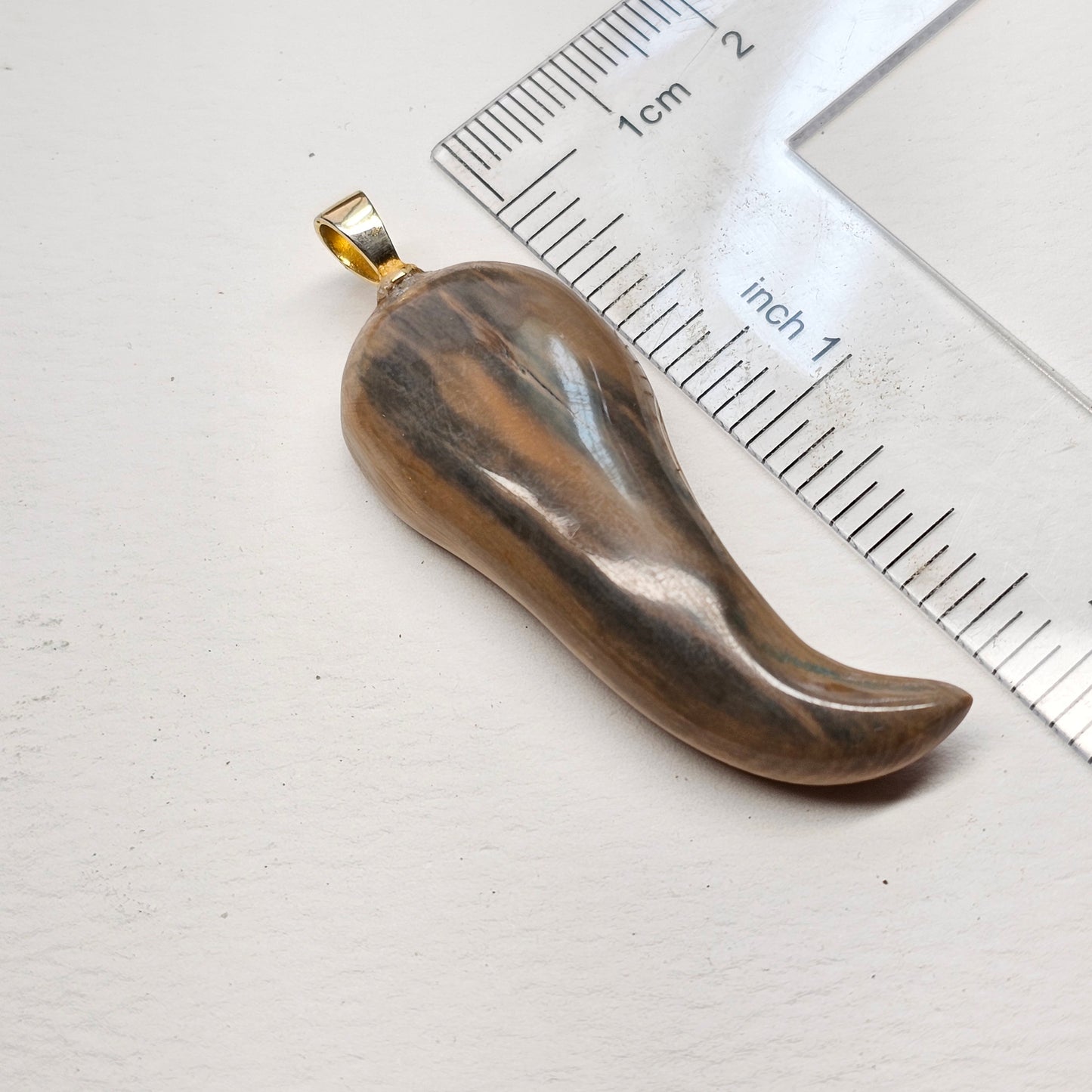 Boneyard Alaska Woolly Mammoth Bear Claw Pendant