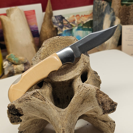 Boneyard Alaska Woolly Mammoth Ivory one-of-a-kind collectible pocket knife 