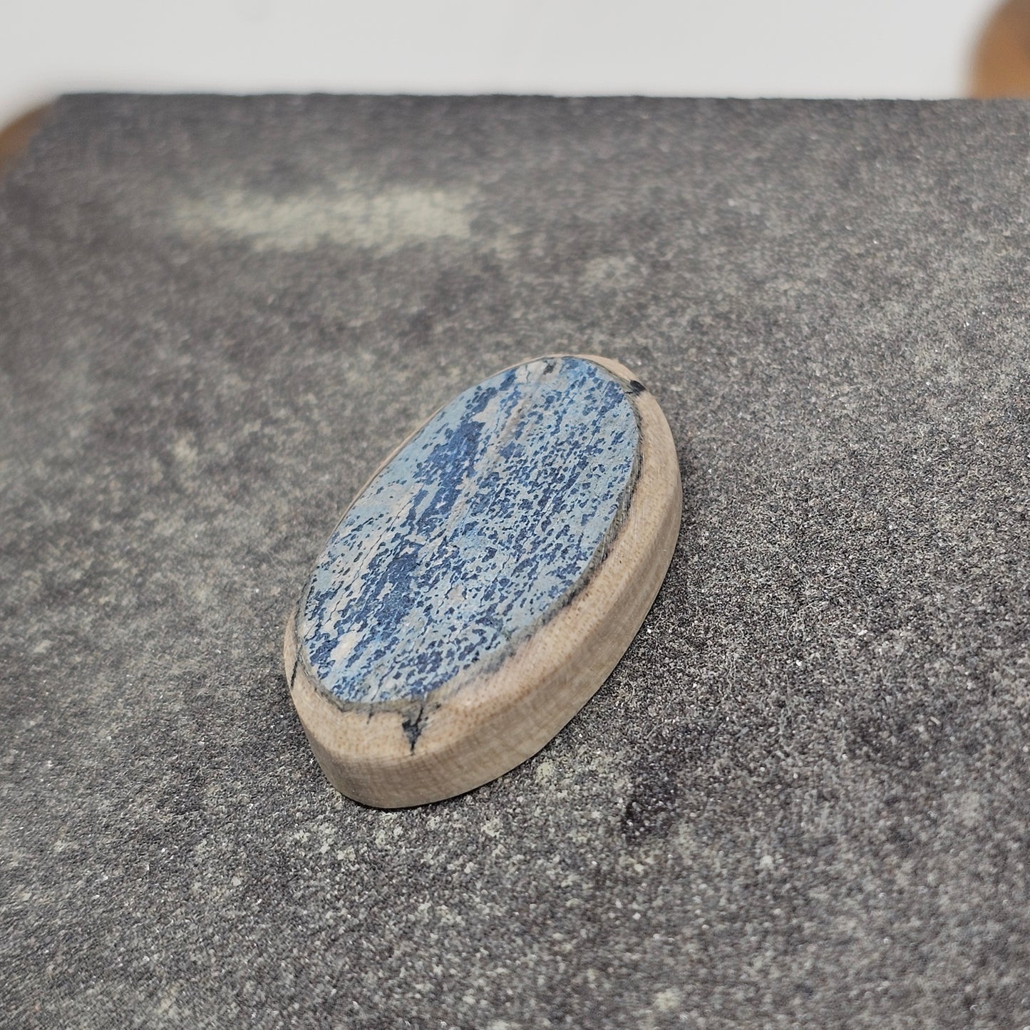 Woolly Mammoth Fossil Ivory "Blue Babe" Pendant | Ice Age Treasures