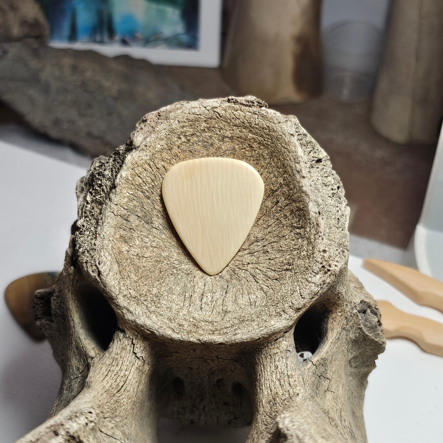 Woolly Mammoth Ivory Guitar Pick