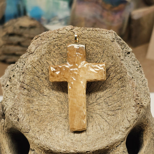Woolly Mammoth Ivory Carved  Christian Cross