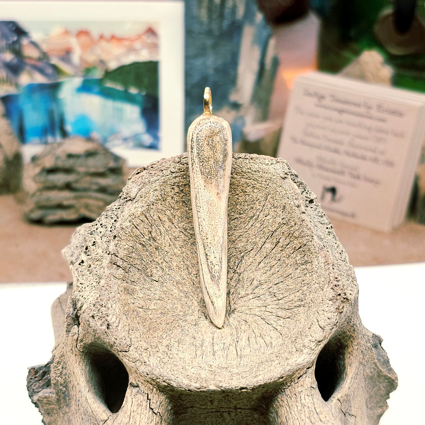 Boneyard Alaska Woolly Mammoth Ivory Reversable Pendant