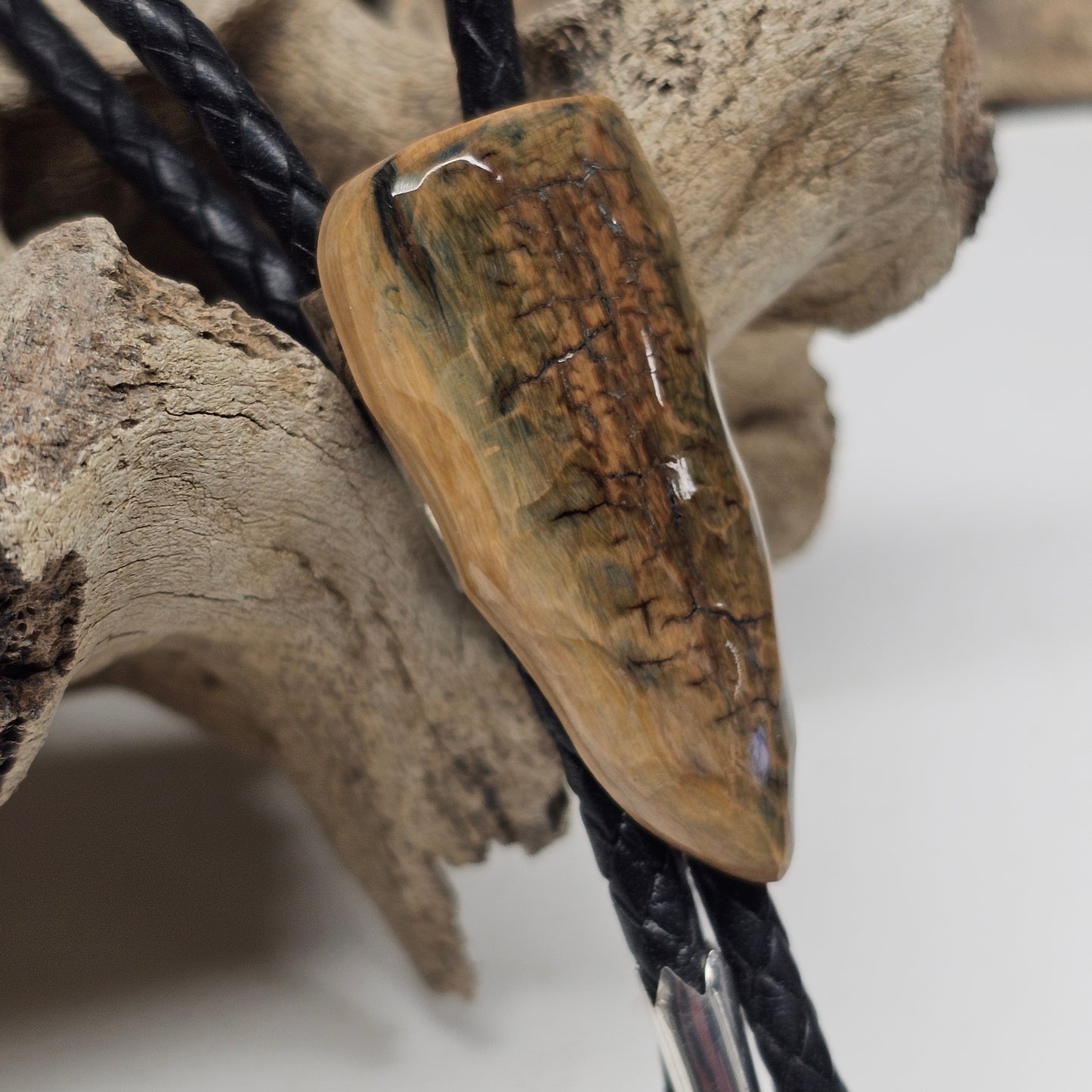 Woolly Mammoth Fossil Ivory Bolo Tie | Small Game Point