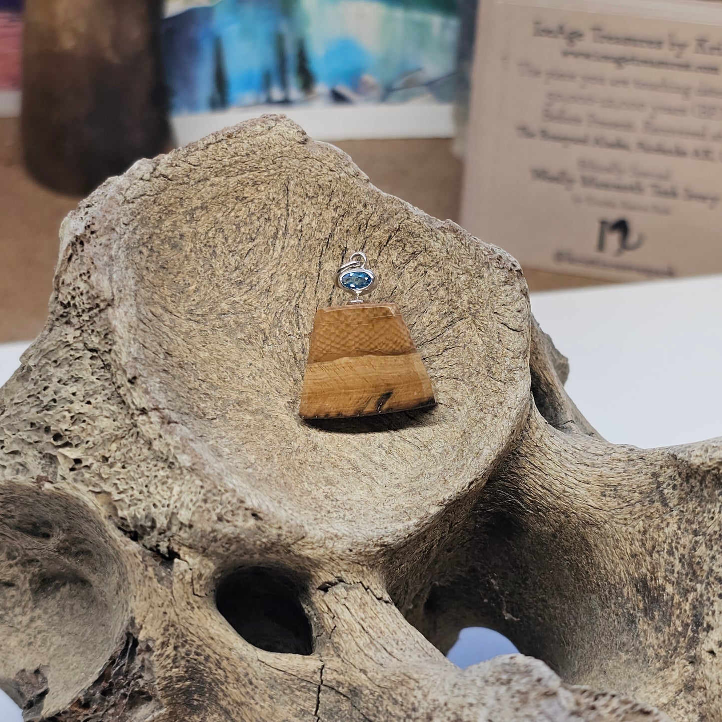 Boneyard Alaska Woolly Mammoth Ivory "Bark" Pendant
