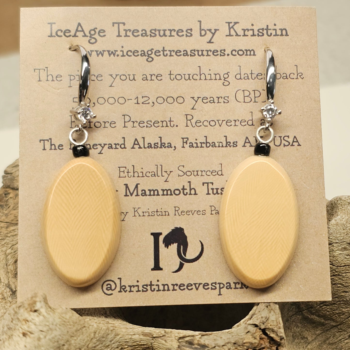 Boneyard Alaska Woolly Mammoth Drop Earrings