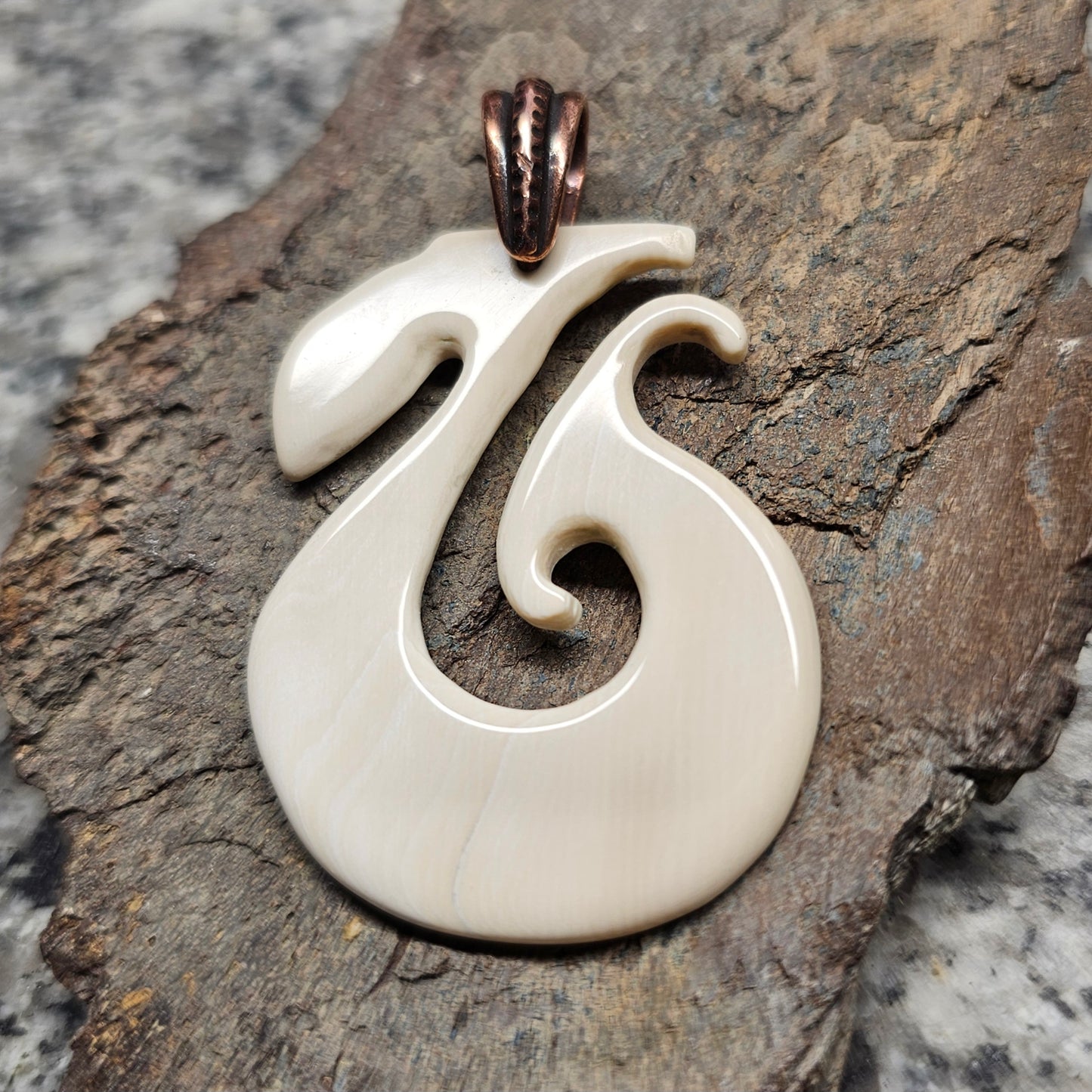 Woolly Mammoth Ivory Hook Pendant