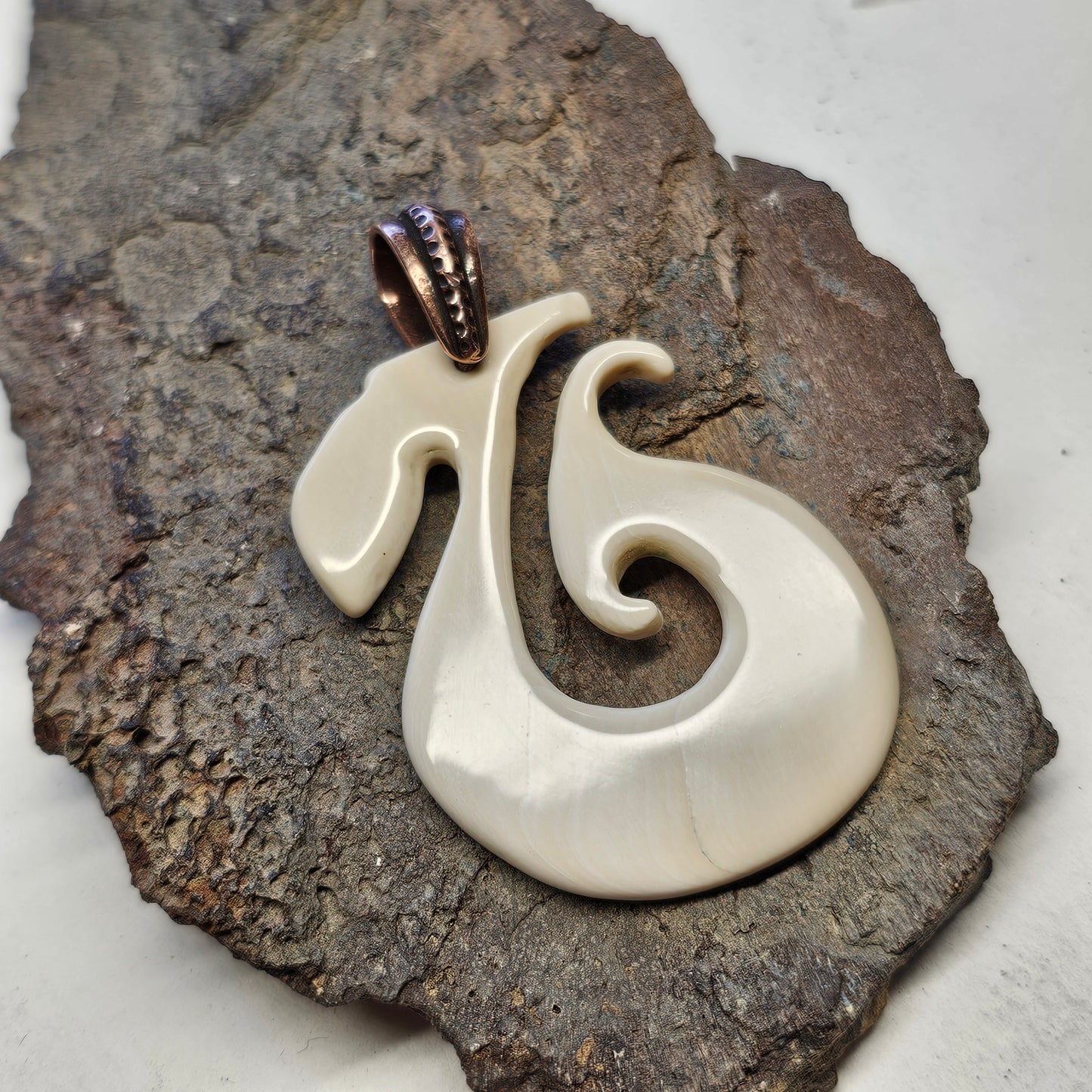 Woolly Mammoth Ivory Hook Pendant