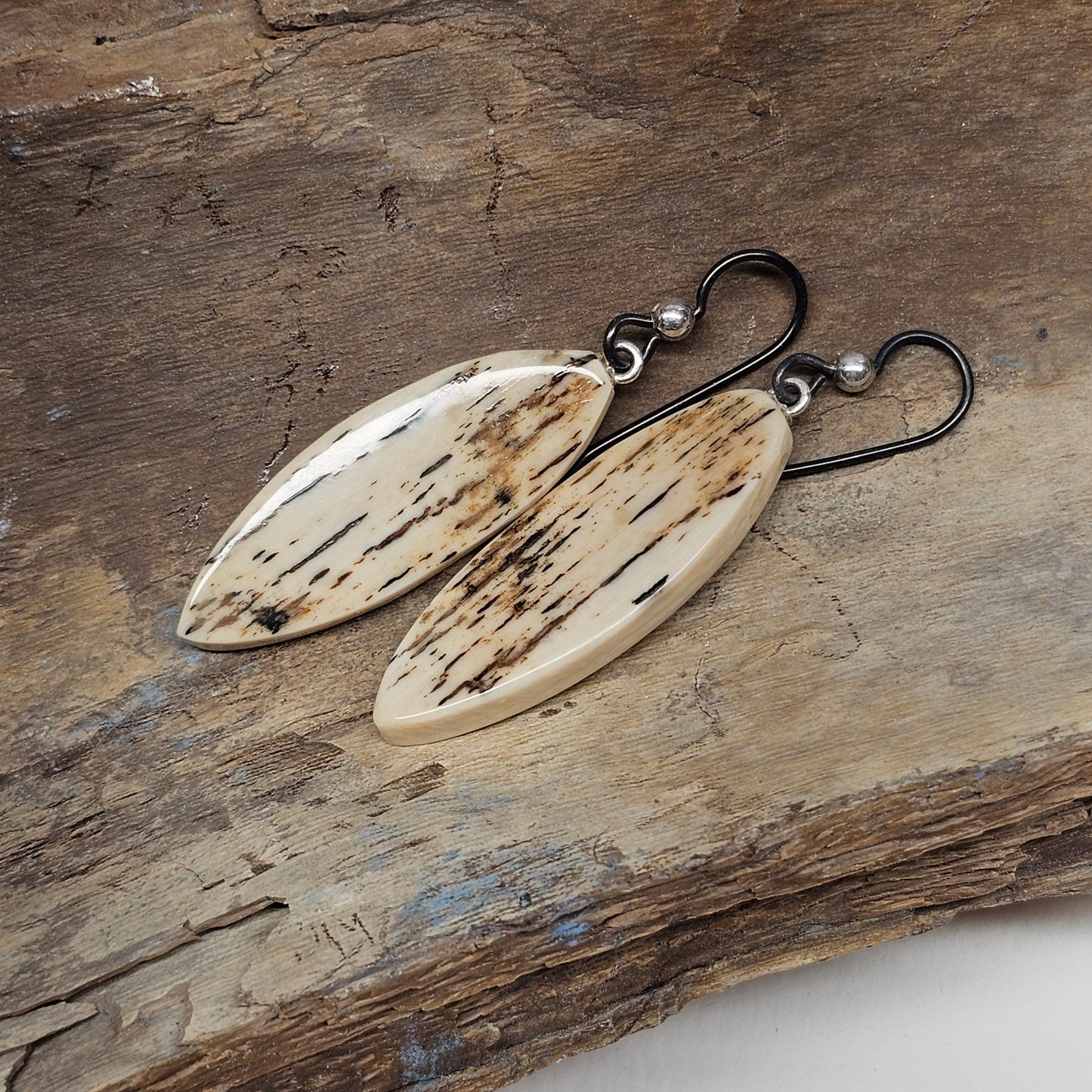 Woolly Mammoth Fossil Ivory Earrings | Ice Age Treasures