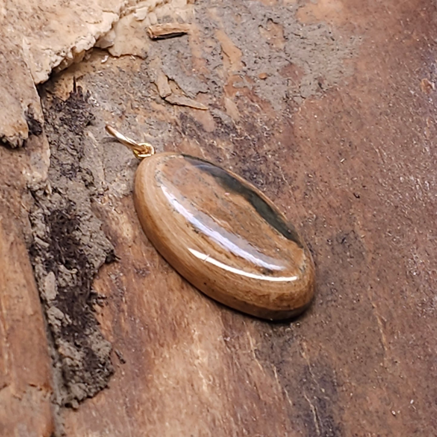 Boneyard Alaska Woolly Mammoth Ivory Cabochon Pendant