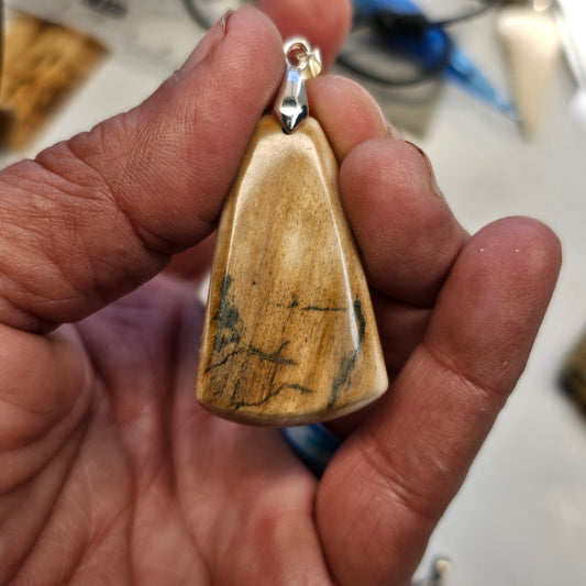 Boneyard Alaska Woolly Mammoth Ivory Cabochon Pendant