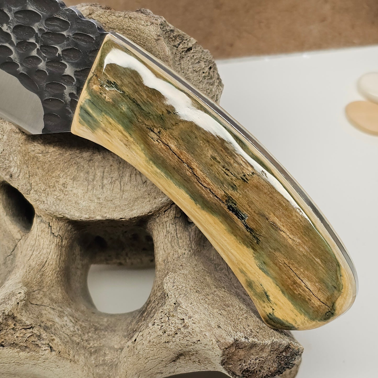 Boneyard Alaska Woolly Mammoth Ivory Fixed Blade Skinner