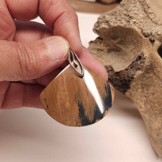 Boneyard Alaska Woolly Mammoth Ivory Bark Pendant