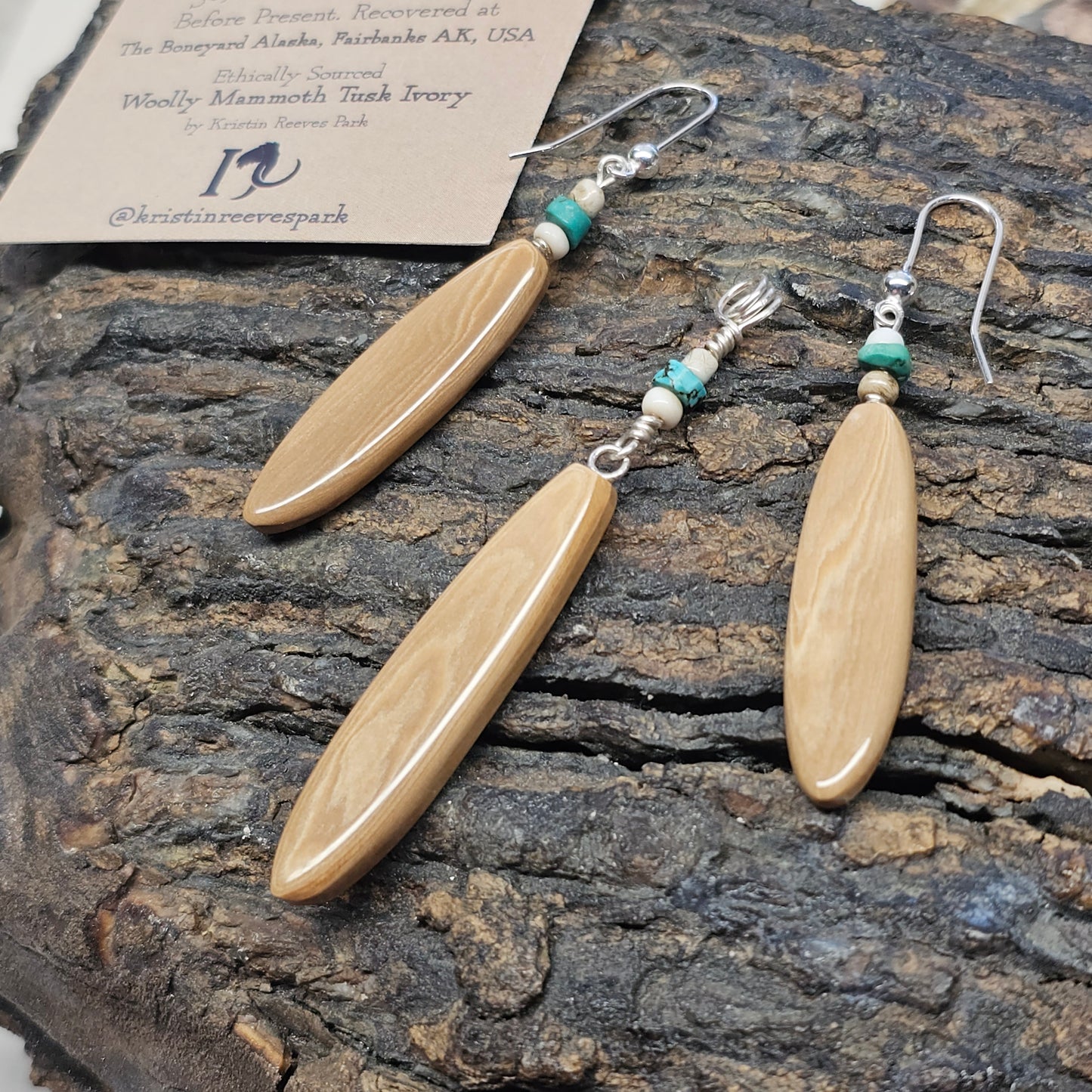 Custom Ivory Pendant and Earring Set