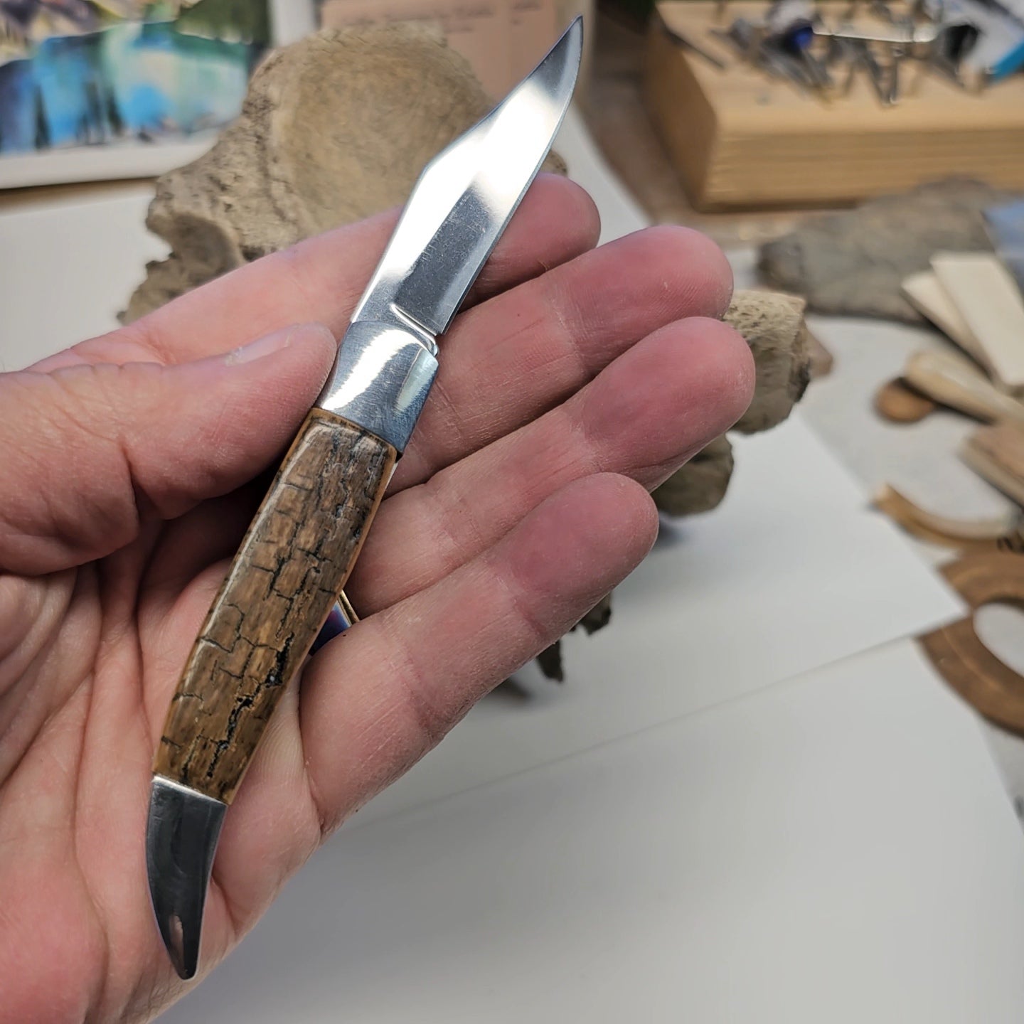 Boneyard Alaska Woolly Mammoth Grip "Texas Toothpick" Collectible
