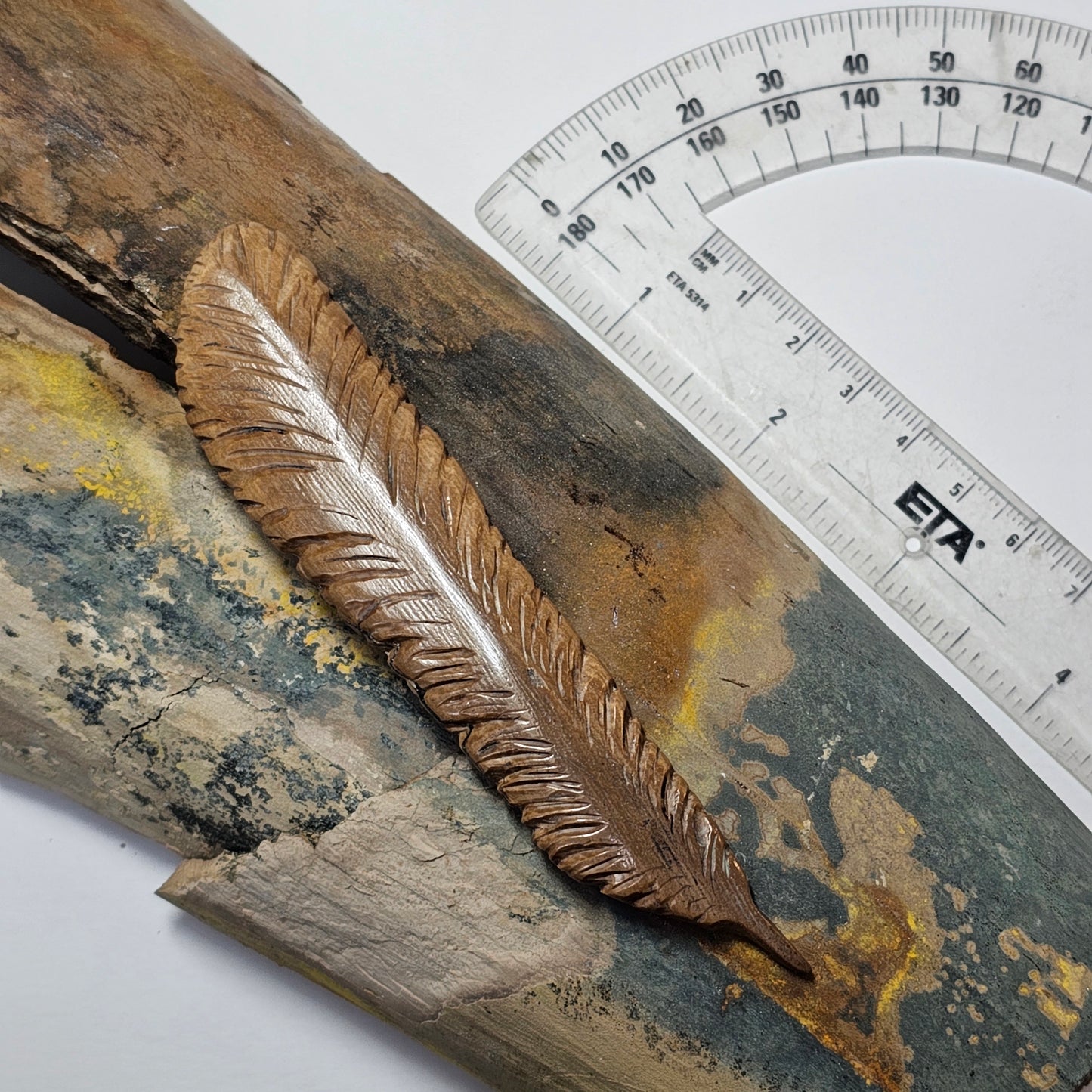 Woolly Mammoth Ivory Feather "Feels"