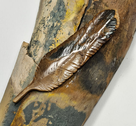 Woolly Mammoth Ivory Feather "Full of It"